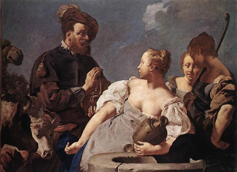 PIAZZETTA, Giovanni Battista Rebecca at the Well sg oil painting image